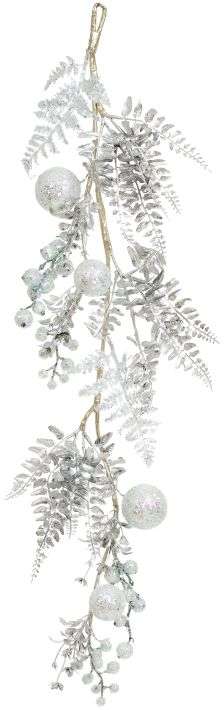 22” Clear Swag Beaded Ornament