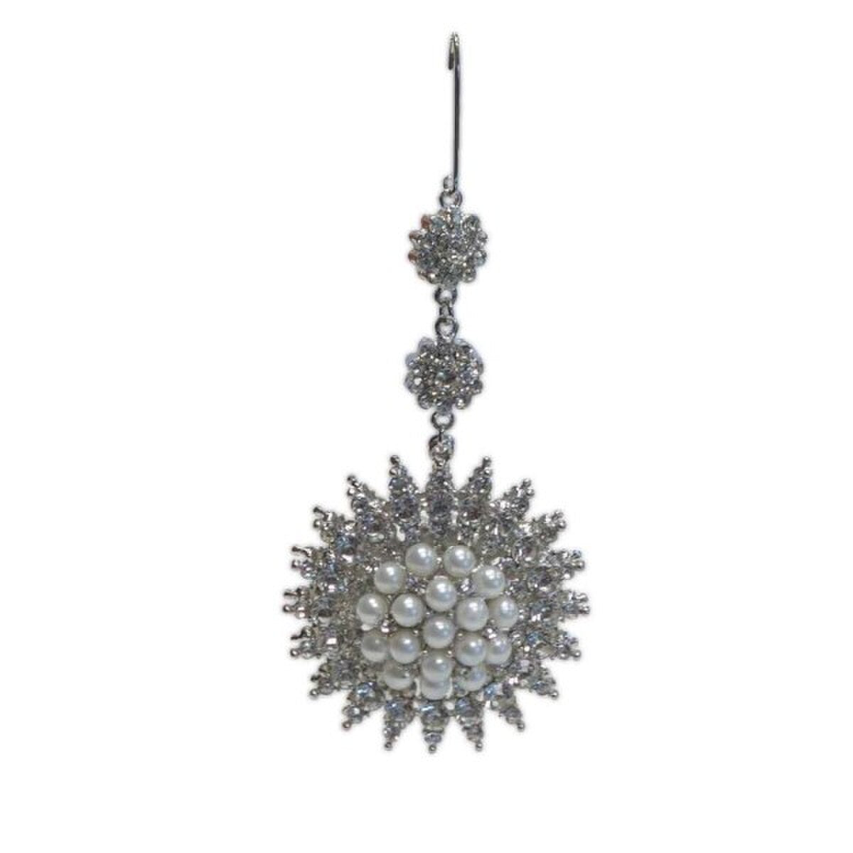 5" Pearl Jeweled Ornament
