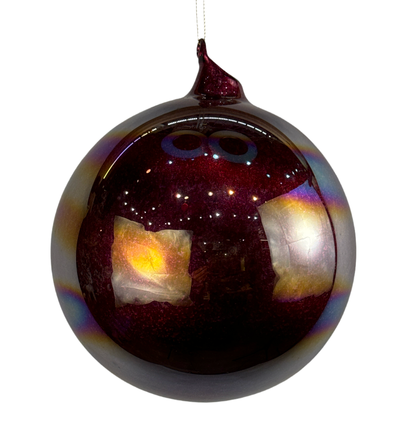 150mm Burgandy Glass Ball Ornament