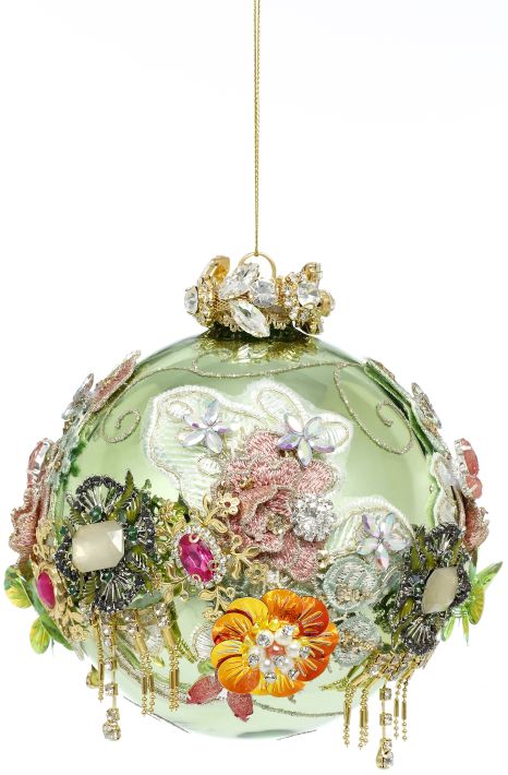 7" King's Jewel Mint Ball Ornament