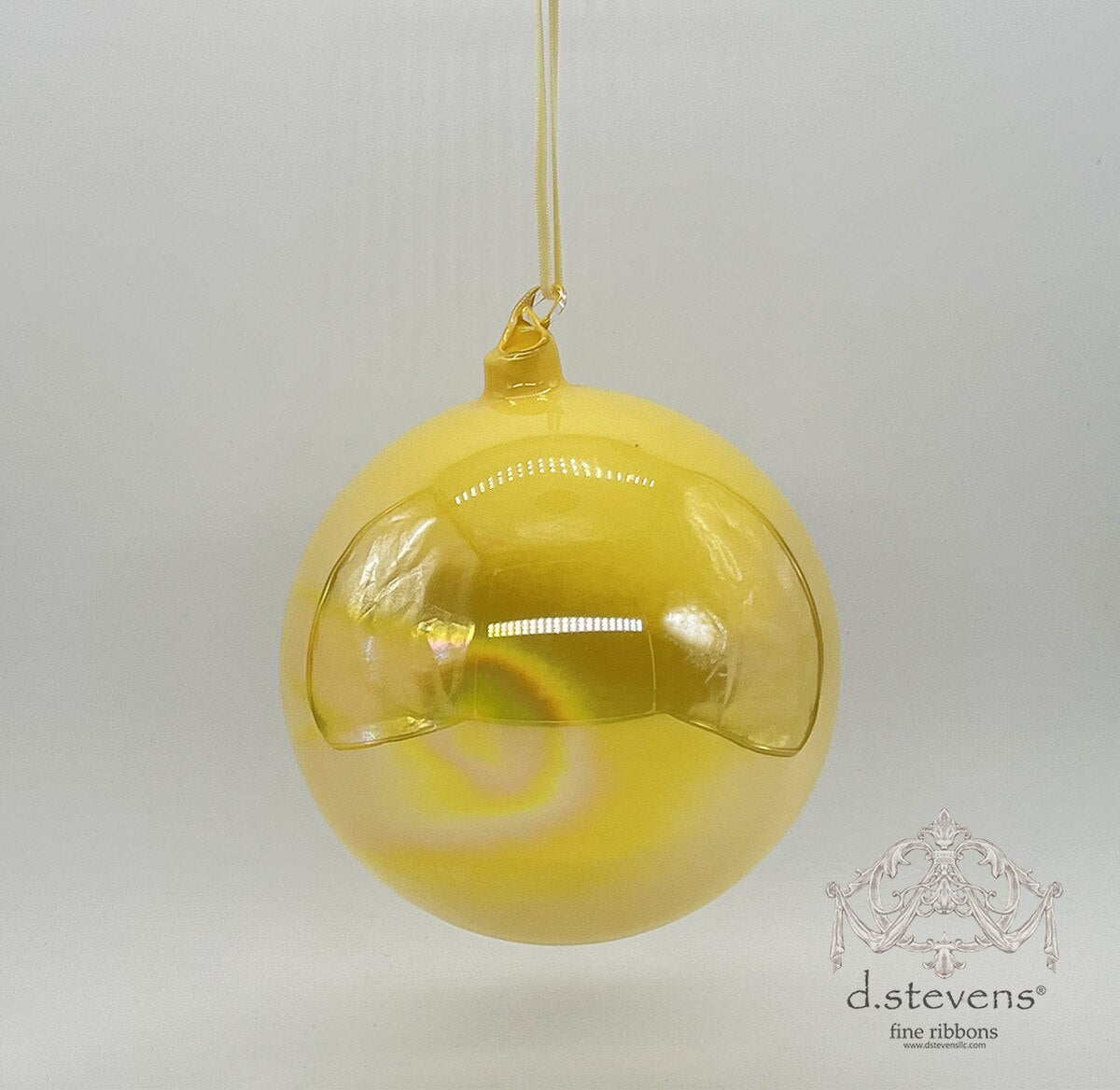 150mm Gold Iridescent Glass Ball Ornament