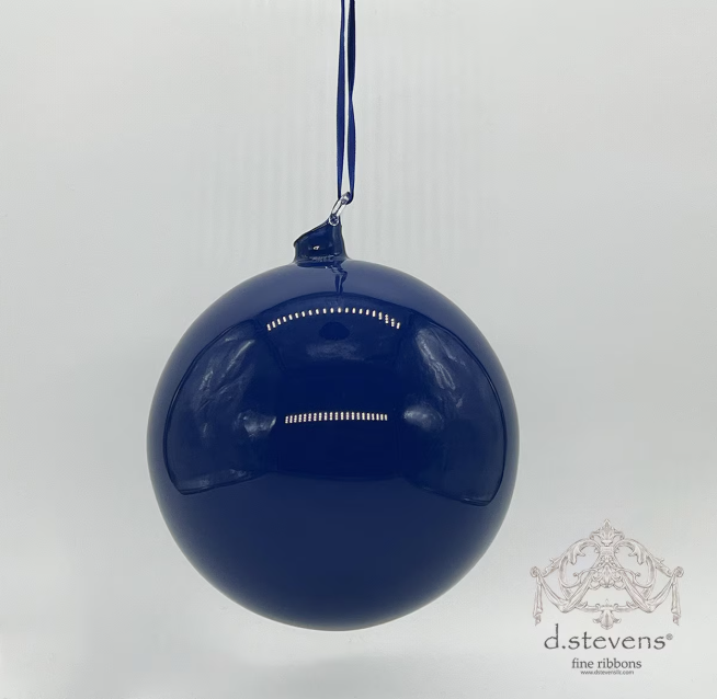 6" Cobalt Glass Ball Ornament
