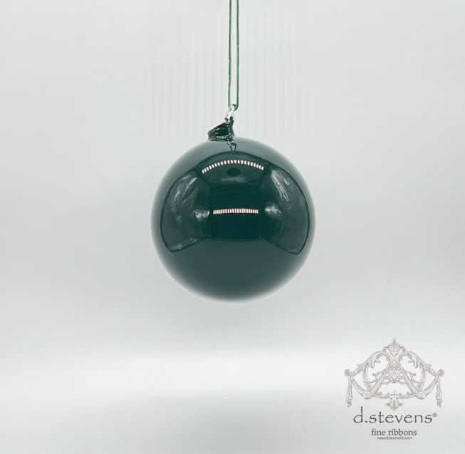 5" Forest Green Glass Ball Ornament