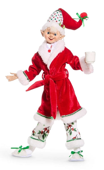 16" Elf Robed Pajama Party Posable