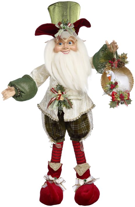 40" Northpole Elf 7 Swans A Swimming