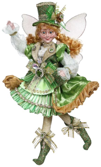Lucky Lady Leprechaun fairy figurine with detailed costume.