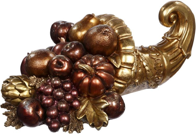8" Gold Cornucopia