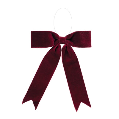 13" Bow Burgundy Ornament