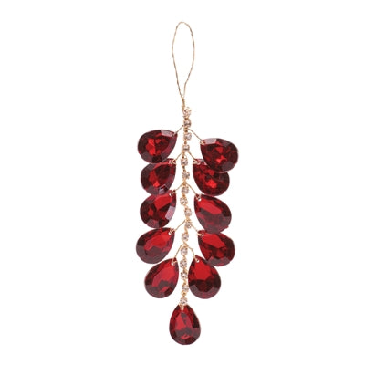 5" Red Jewel Ornament