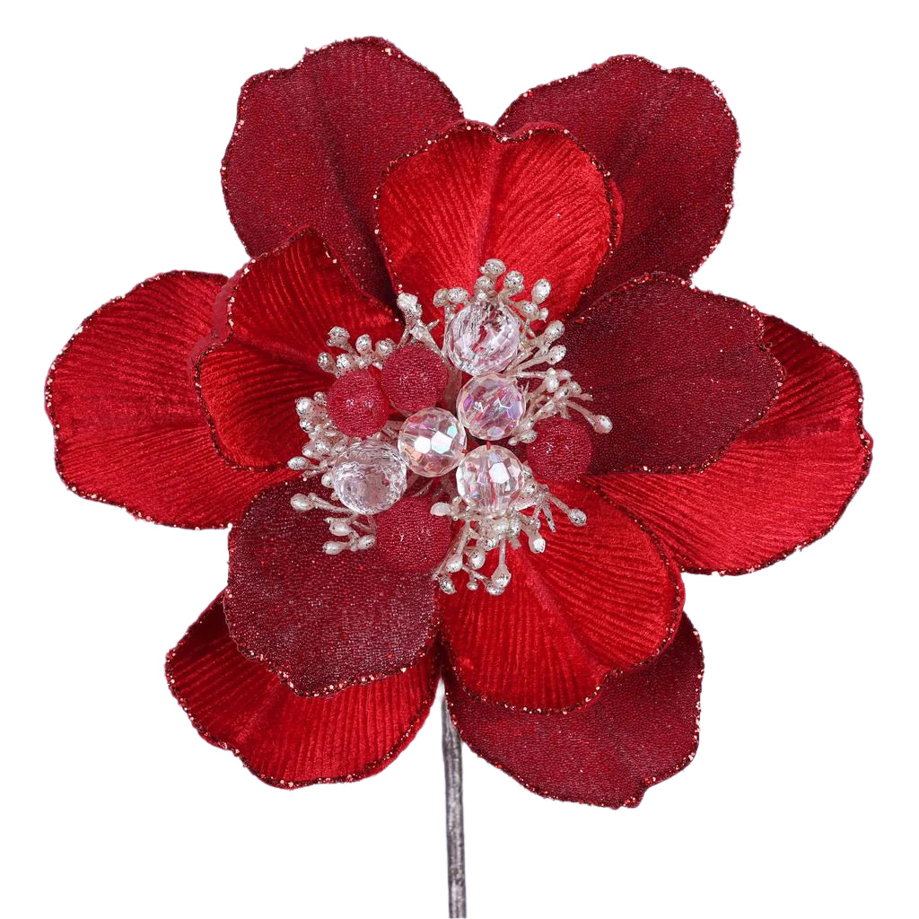 Red Grand Magnolia Stem
