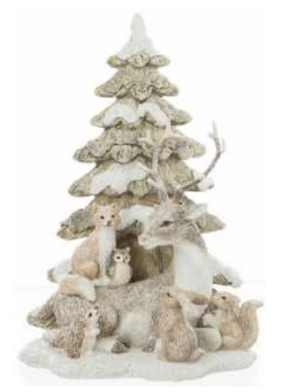 7.5" Animals & Tree Gray