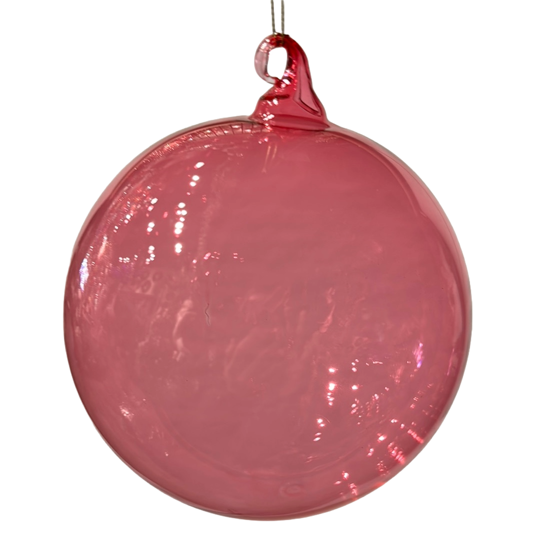6'' Rhubarb Crystalline Glass Ornament