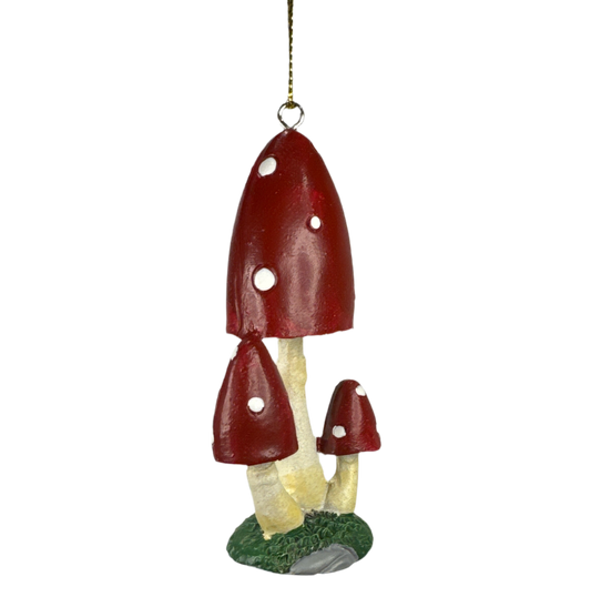 Mushroom with ornament detail — alternate angle.