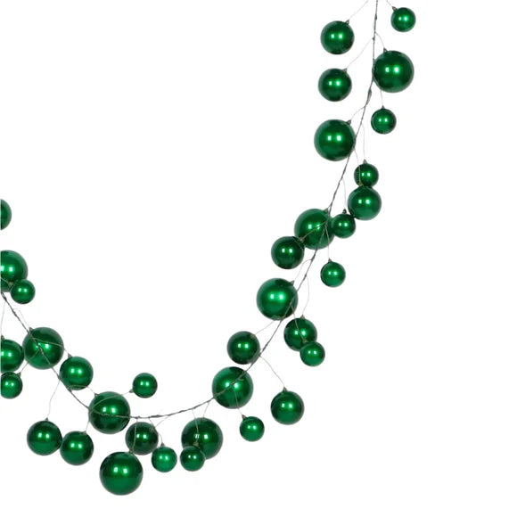10' Emerald Garland Candy Apple Balls
