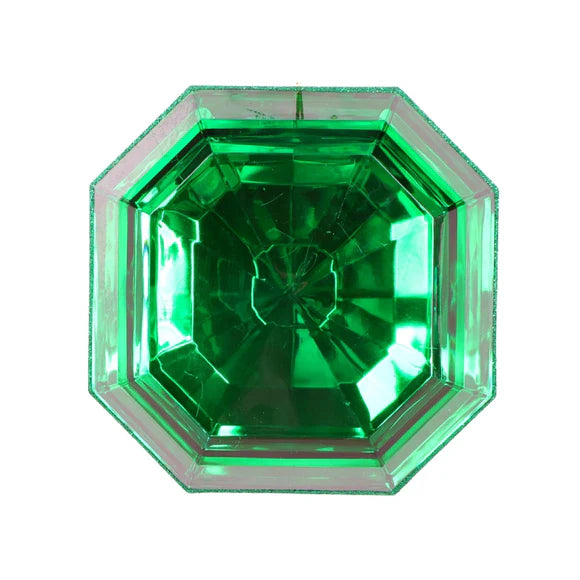 6" Green Gem Ornament