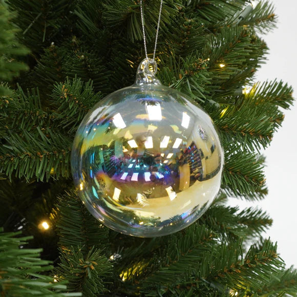 5" Iridescent Bubble Ball Ornament