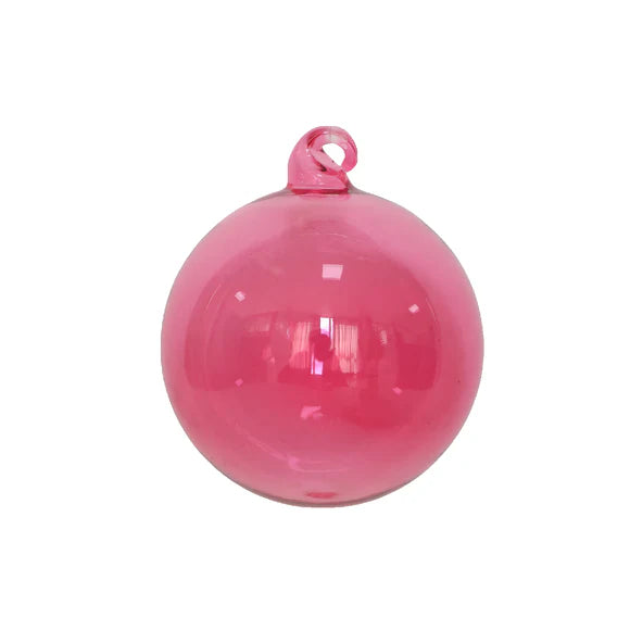 4" Rhubarb Crystalline Glass Ornament