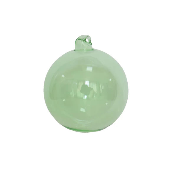 6" Mint Crystalline Glass Ornament