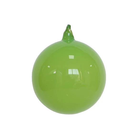 6" Apple Green Illume Glass Ornament