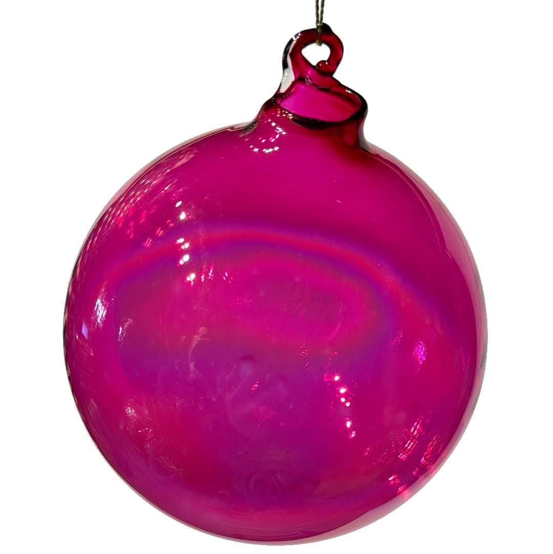 5" Hot Pink Aurora Ornament