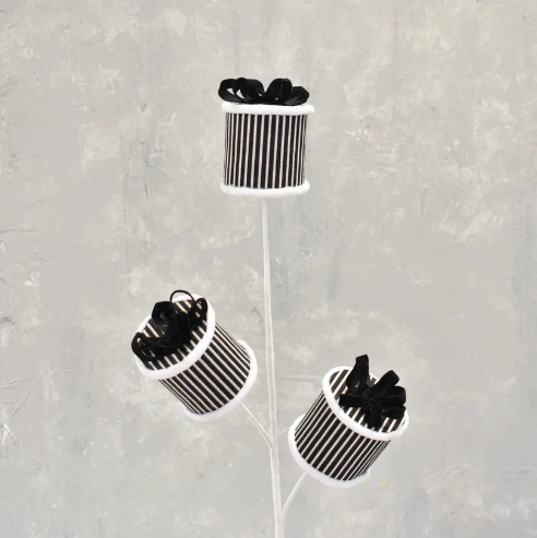 25" Package Spray Black & White