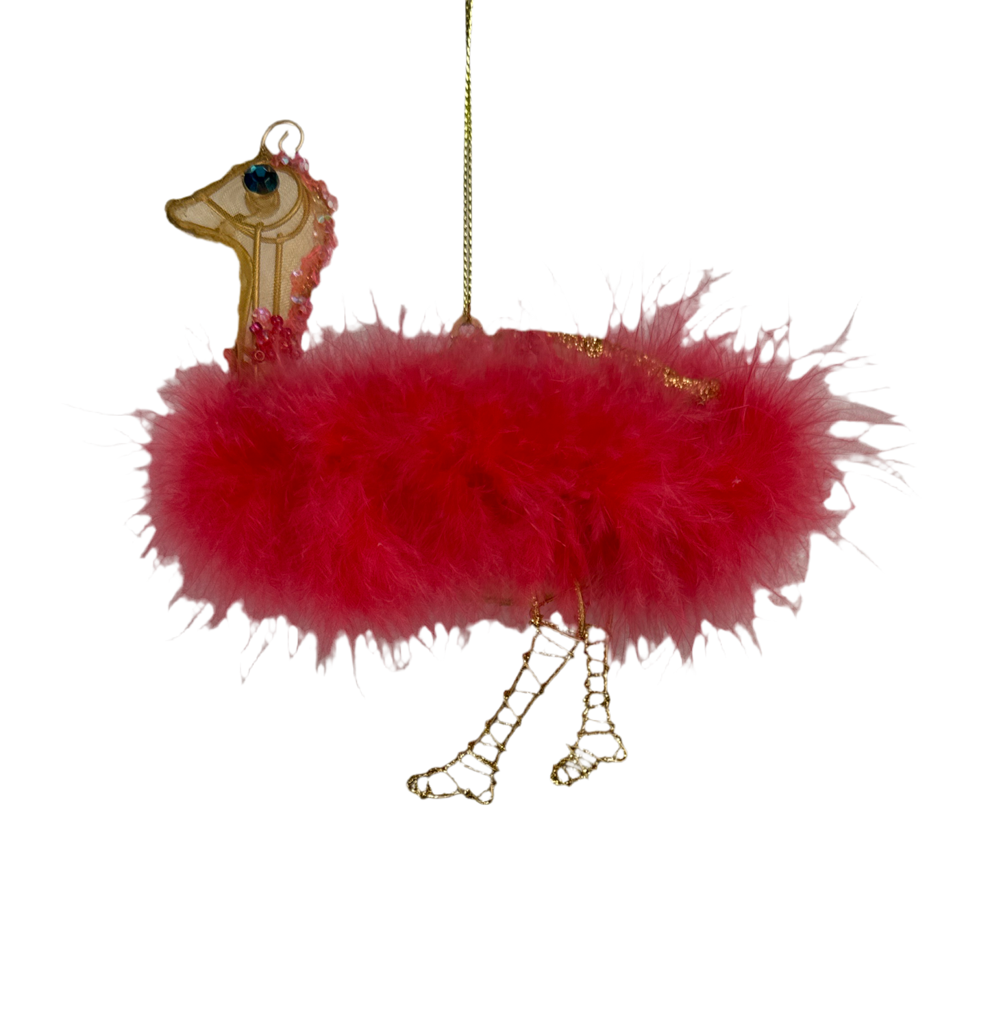 4" Ostrich Feather Ornament