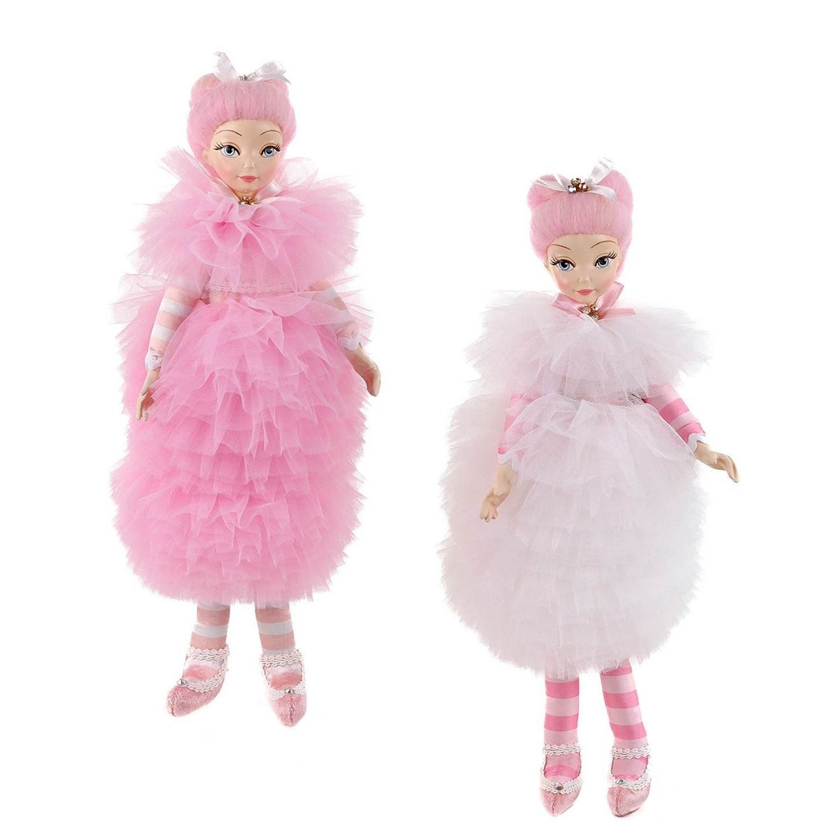 32cm Cotten Candy Tulle Girl Doll Pink White