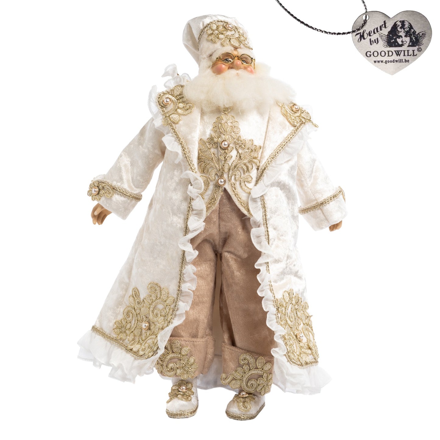 45cm Santa Cream Masked Ball