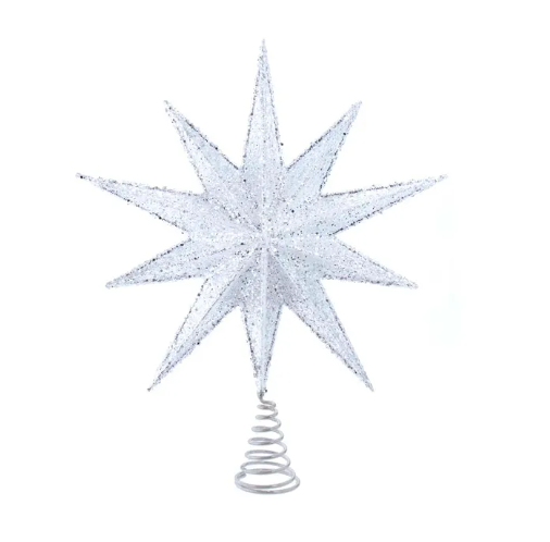 18" Star Tree Topper Glitter
