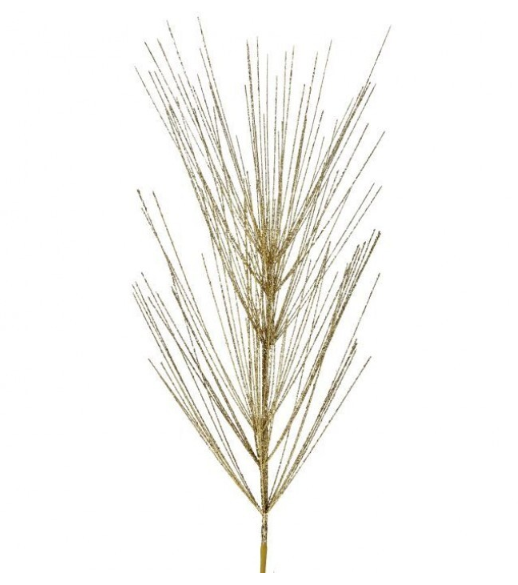 36" Gold Pine Spray Glitter/Mica