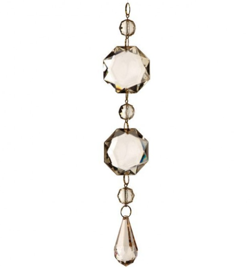 9" Crystal Jewel Acrylic Drop Ornament