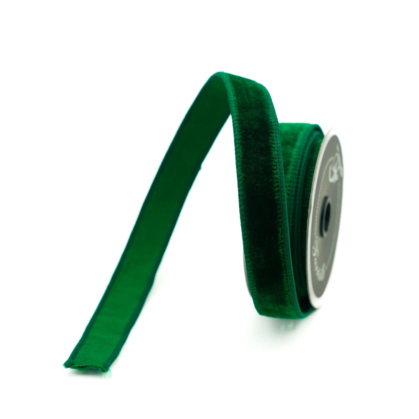3/4"x10Y Emerald Velvet Ribbon
