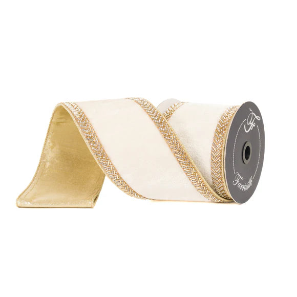 4"x5Y Cream Chevron Crystals