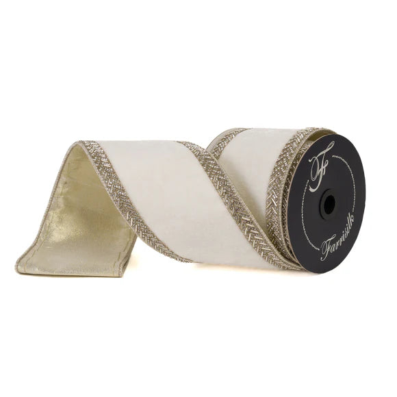 4"x5Y White Chevron Crystals