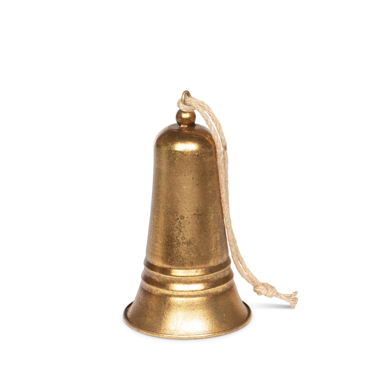 8" Carillon Bell Gold Metal Antique