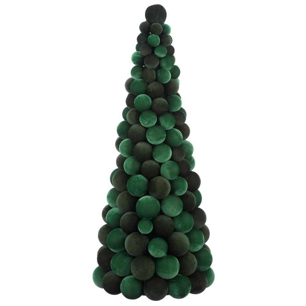 Green velvet holiday decor for holiday decorating