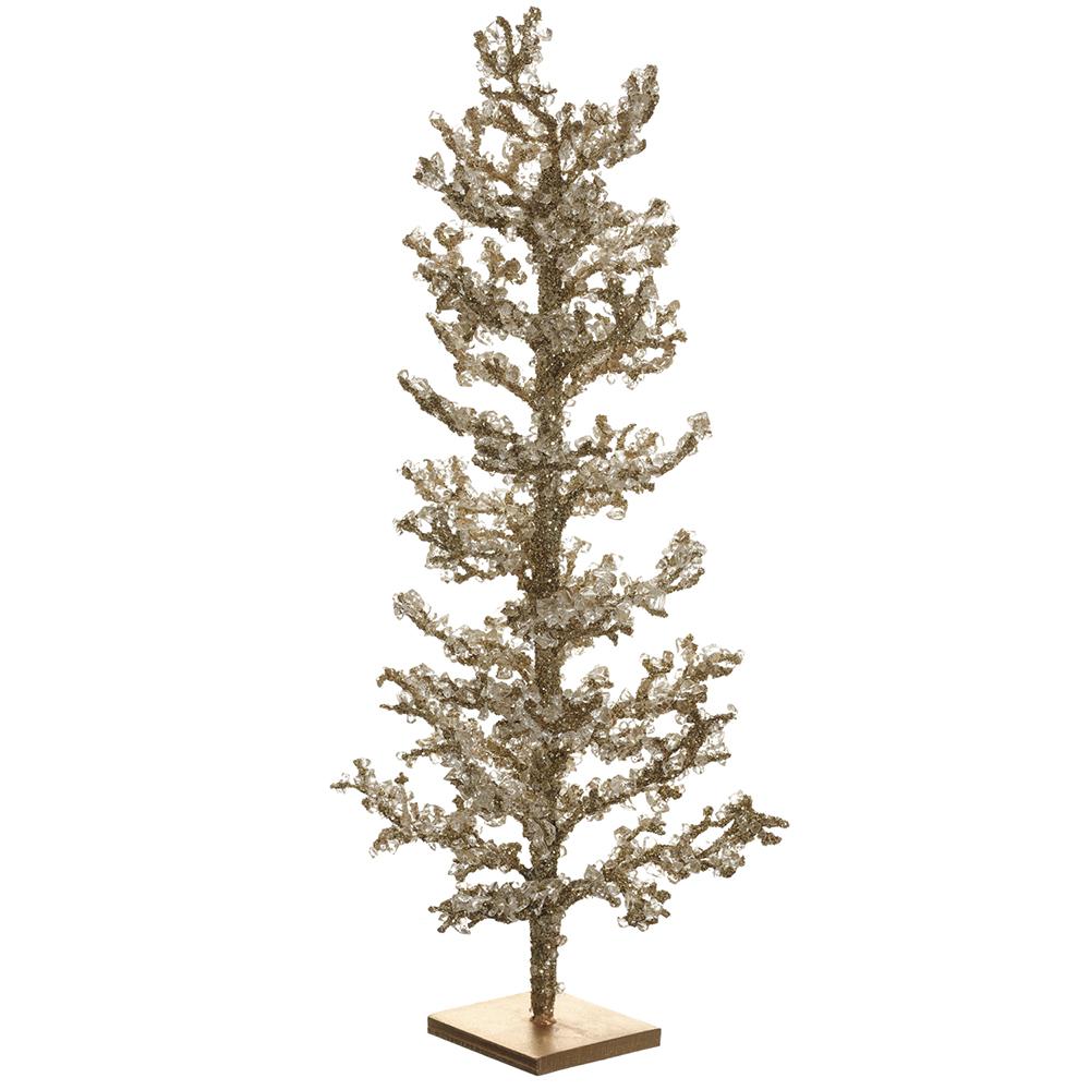 24" Gold Tree Beaded