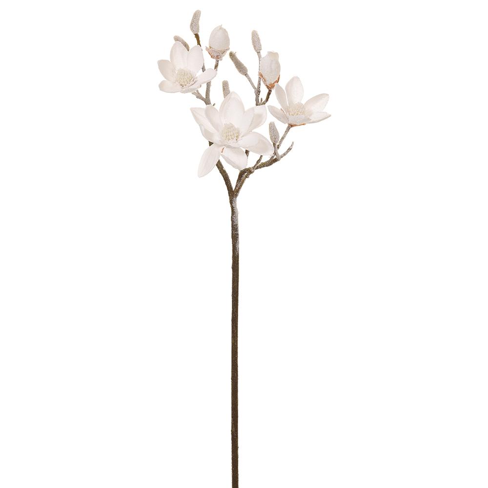 35" Snow Magnolia Spray