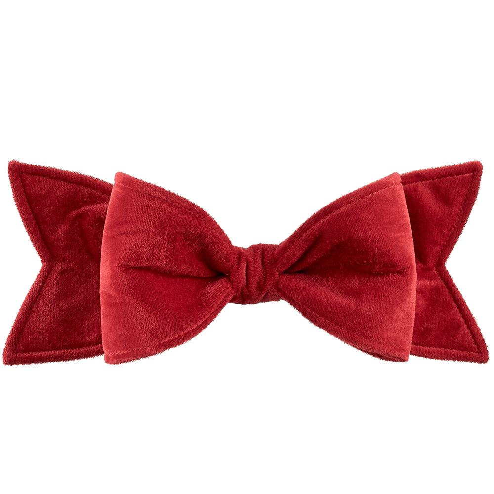 12" Red Velvet Bow Ornament