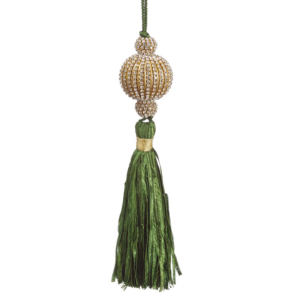 8" Green Gem Tassel