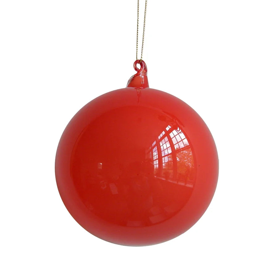100mm Coral Bubblegum Glass Ball