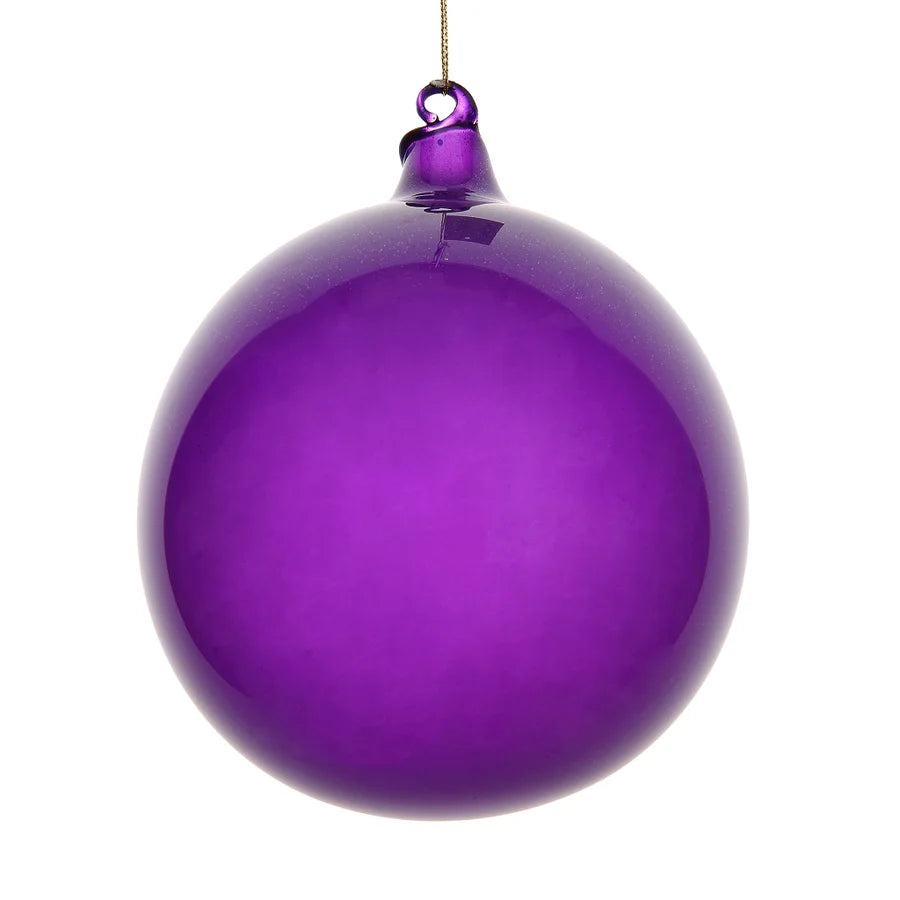 6" Purple Shimmer Glass Ball Ornament