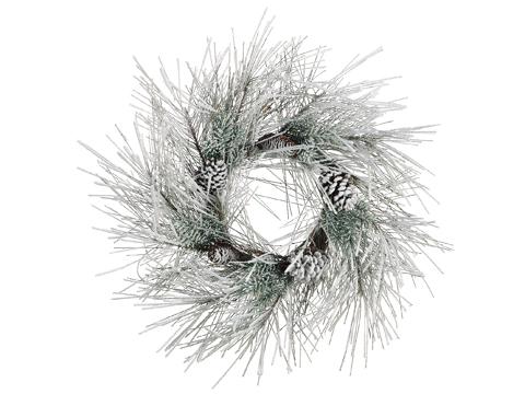 32" Wreath Snow Pine