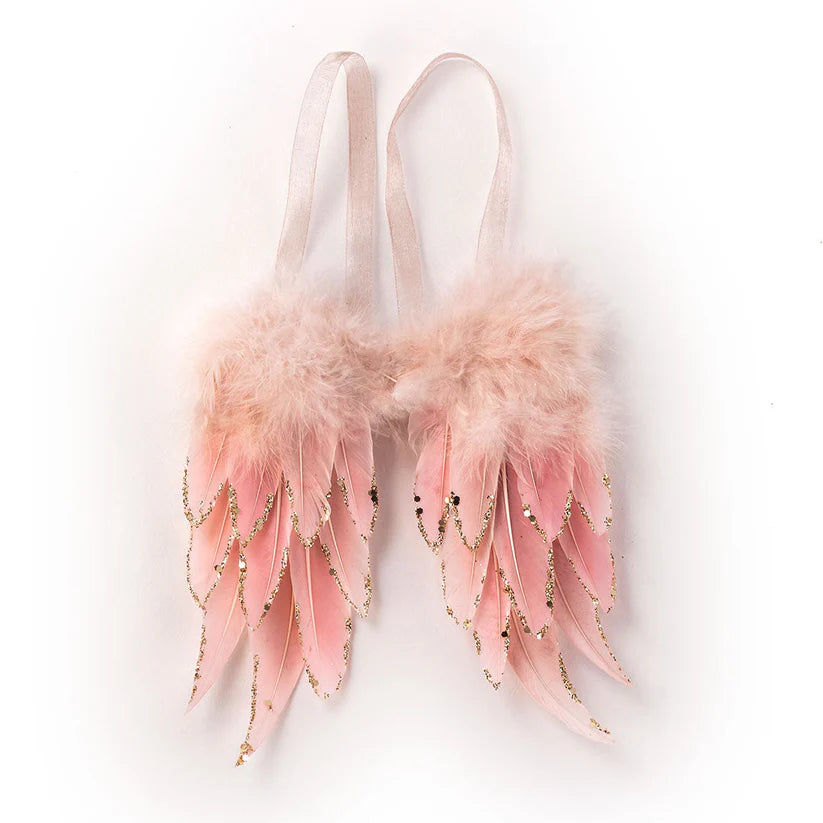 6" Pink Angel Wings Feather