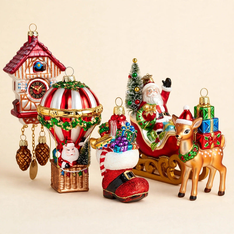 Blown Figural Glass Ornaments