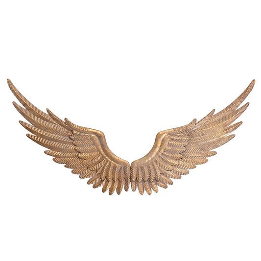 56" Angel Wing Gold Antique Decor