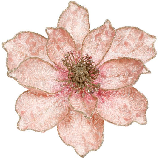 5" Pink Magnolia Clip