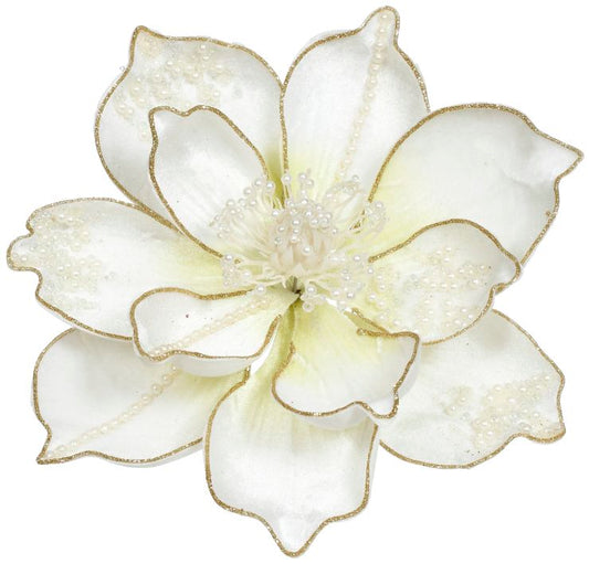 7" Pearl Magnolia Clip