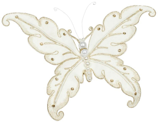 White pearl holiday decor for holiday decorating