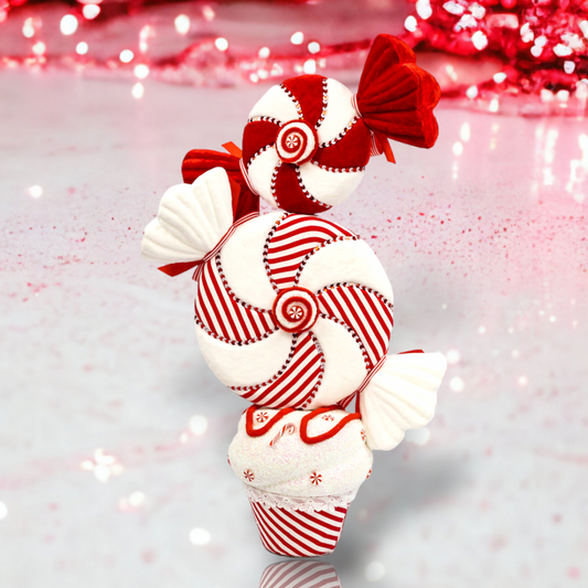 27" Peppermint Stacked Tree